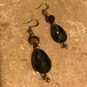Chiaroscuro Designs Gold & Crystal earrings